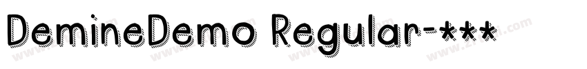 DemineDemo Regular字体转换